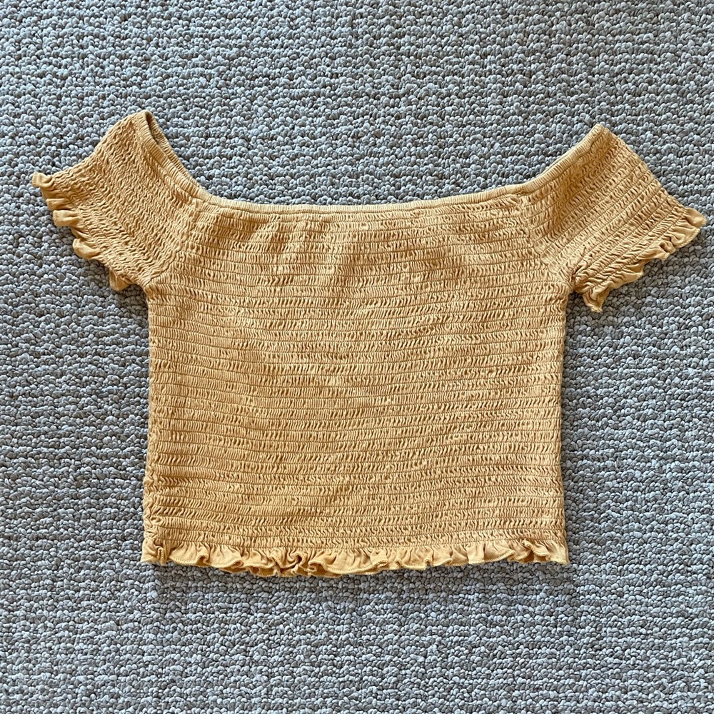 Full Tilt - Golden Crop Top - Medium